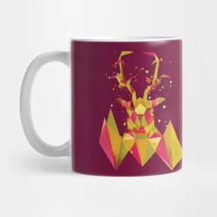 Golden Geometric Stag Mug